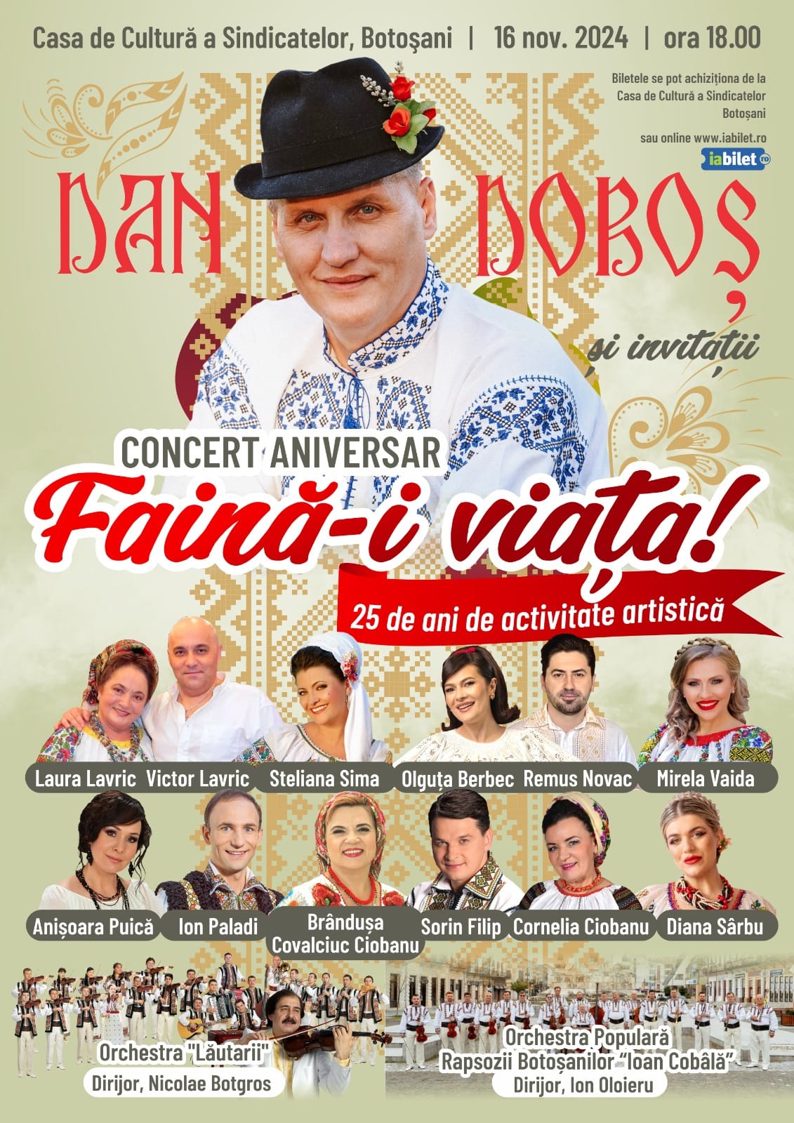 Concert Aniversar – Dan Doboș – Faină-i Viața