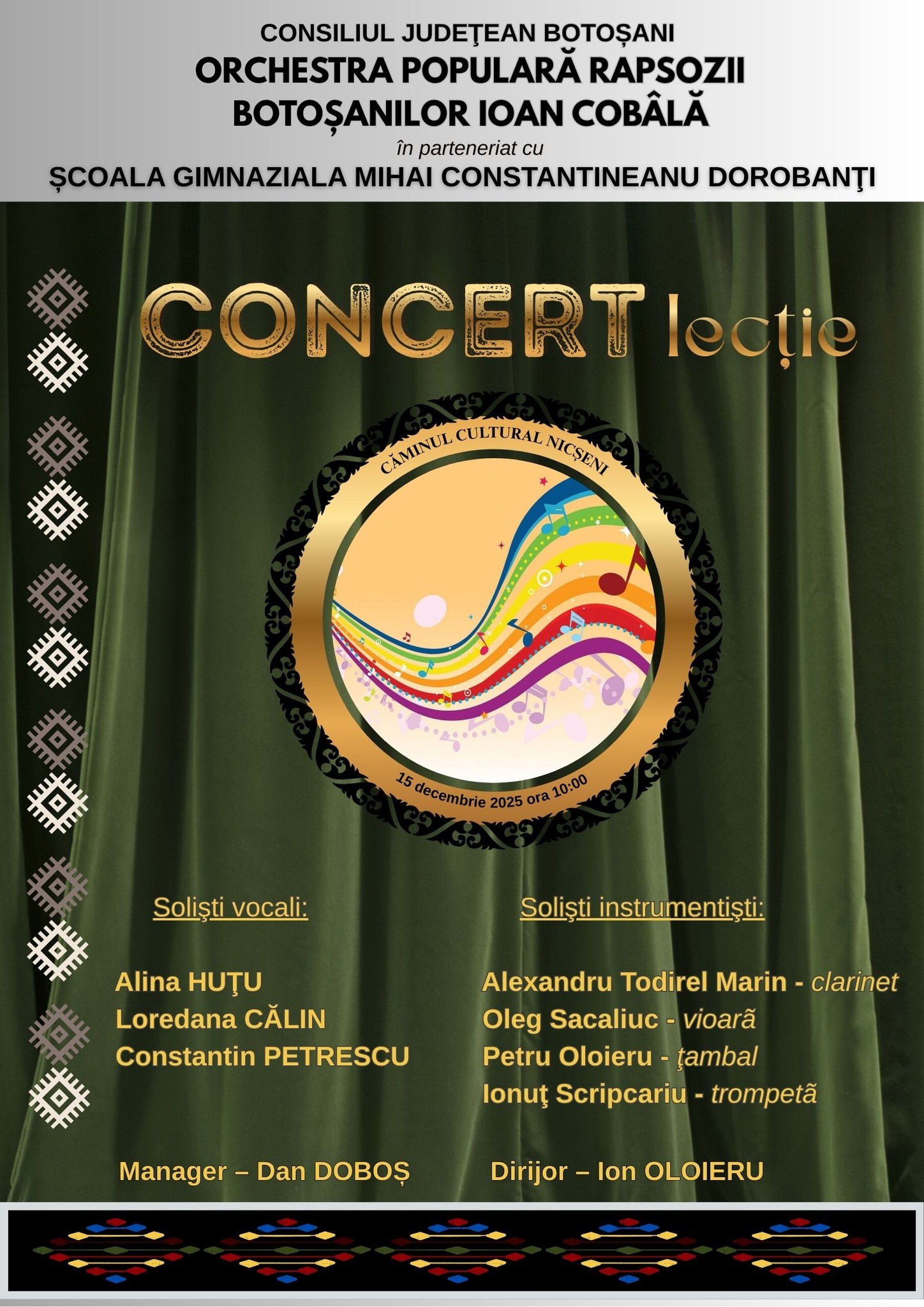 Concert lecție 15 decembrie Dorobanți
