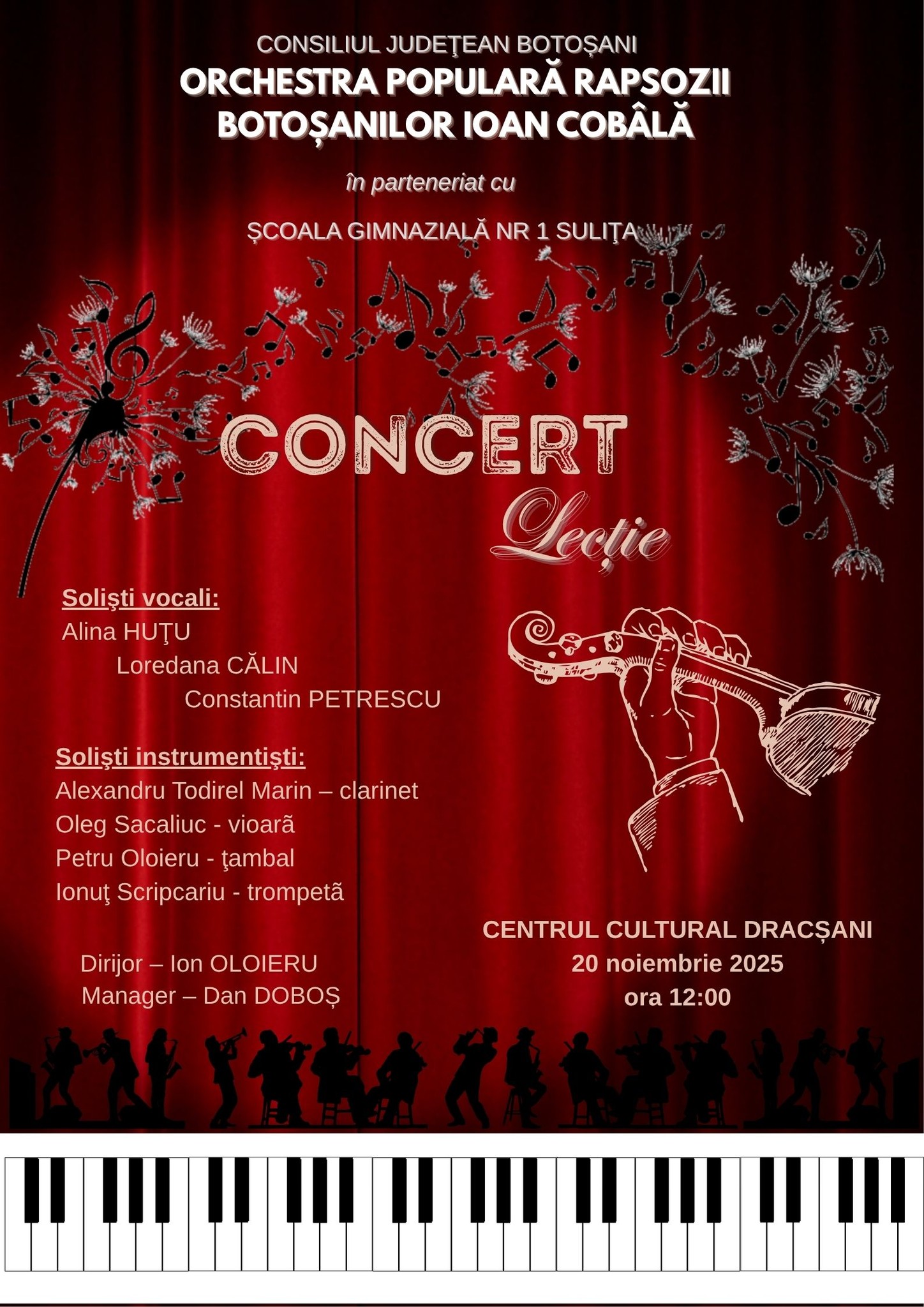 Concert lecție 20 noiembrie