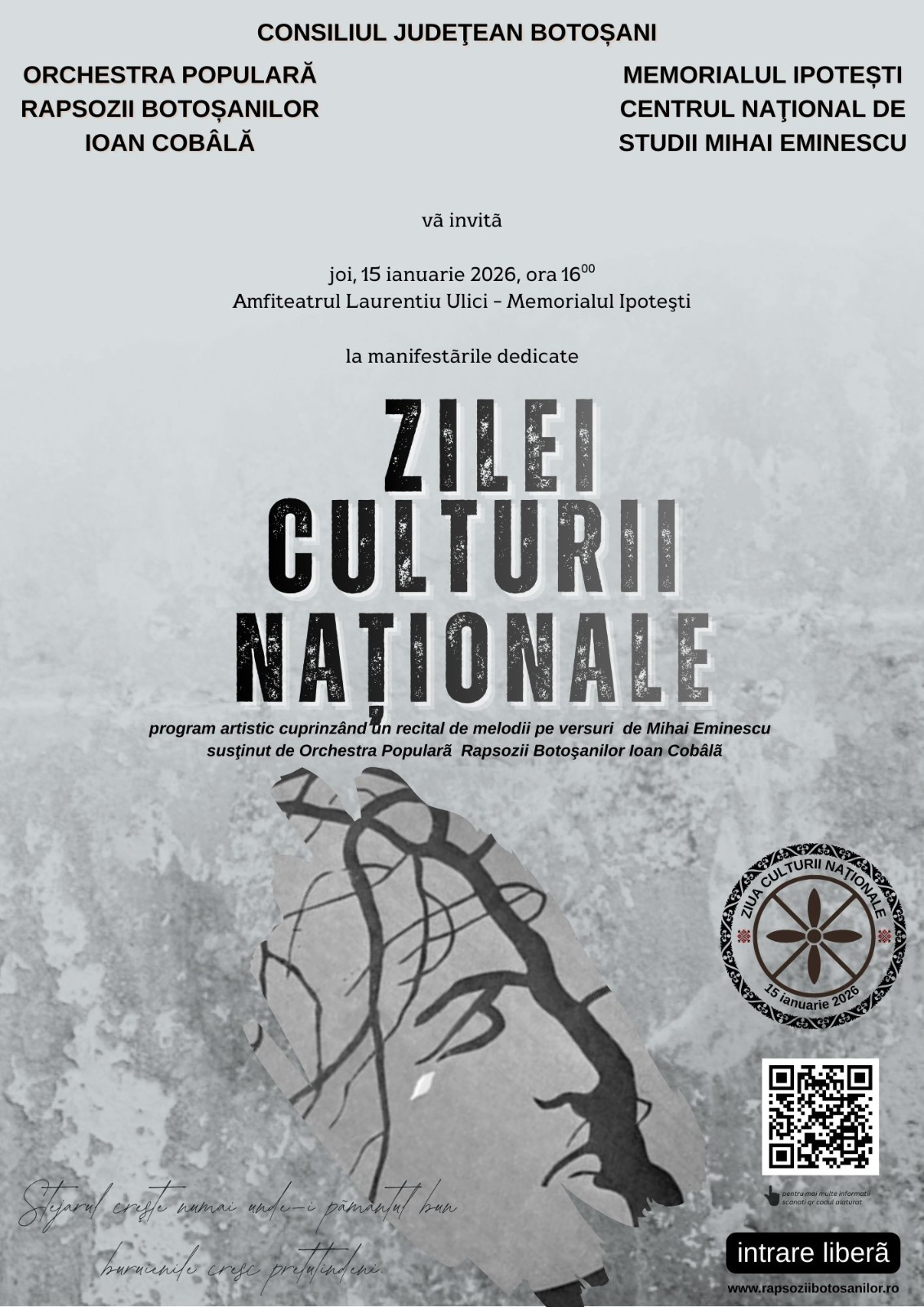 Spectacol dedicat Zilei Culturii Naționale